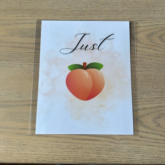 Just Peachy Art Print Wall Decor 8"x10" - Picture 2 of 2